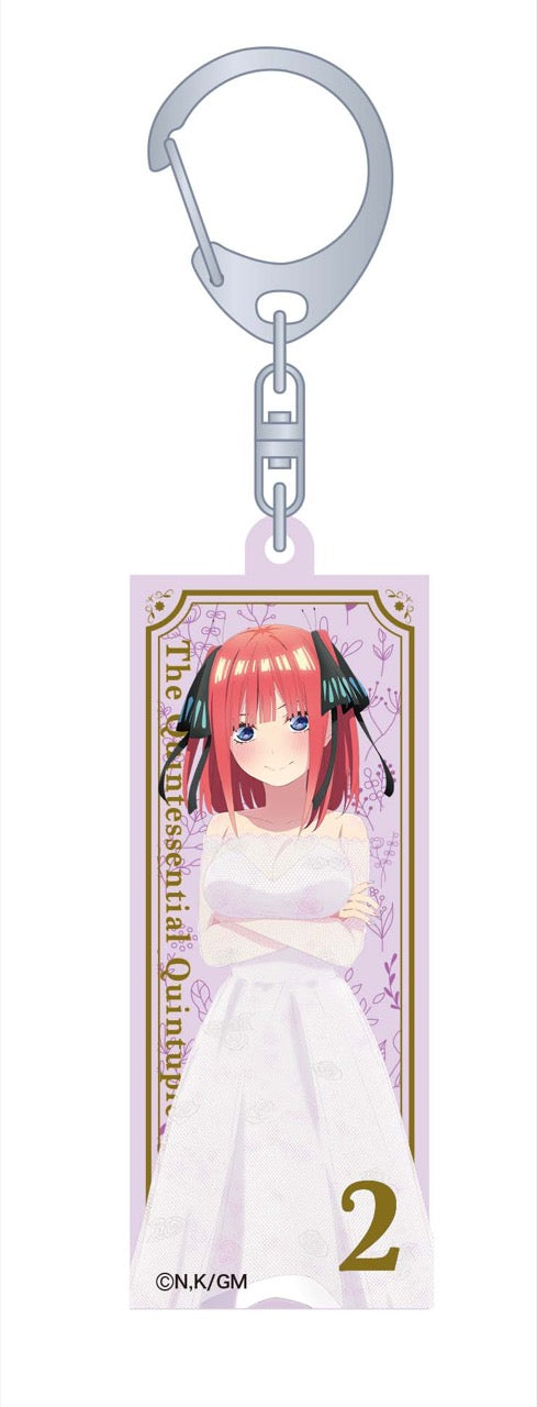 『映画 五等分の花嫁』アクリルキーホルダー 中野二乃 ウェディングドレス